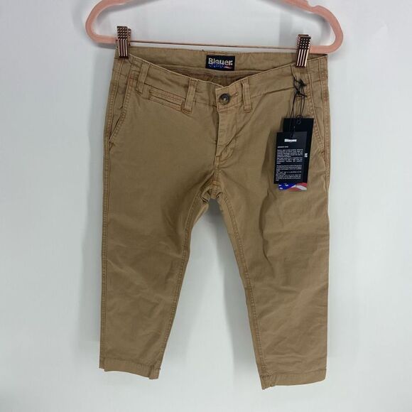 Blauer Pants - Blauer USA Women's Brown FGF Straight Leg Capri Pants Size 28